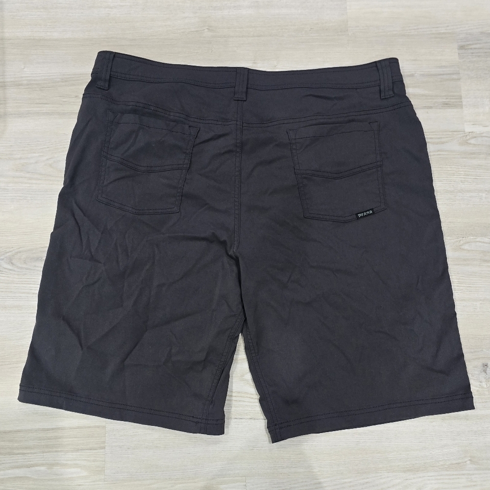Prana Brion Shorts Men's Black Size 40 Inseam 11 Nylon Hiking Stretch - Picture 4 of 5